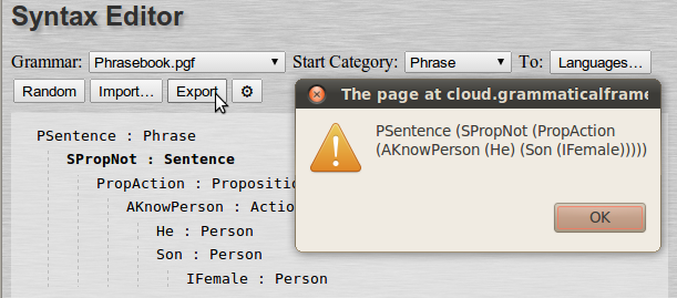 Exporting the AST as text